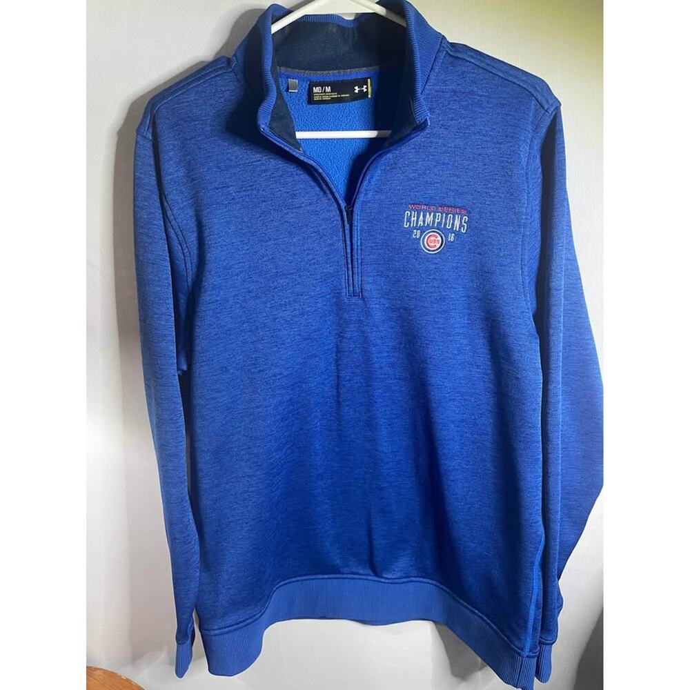 Under Armour Chicago Cubs 2016 World Series Champions pullover. Medium.